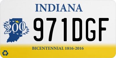 IN license plate 971DGF