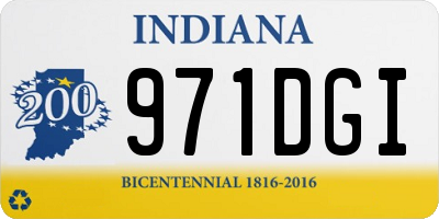IN license plate 971DGI