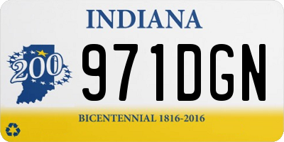 IN license plate 971DGN