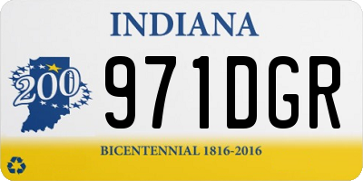 IN license plate 971DGR