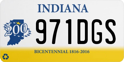 IN license plate 971DGS