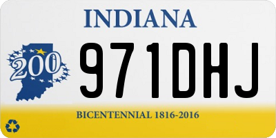 IN license plate 971DHJ