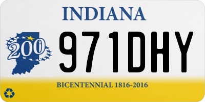 IN license plate 971DHY