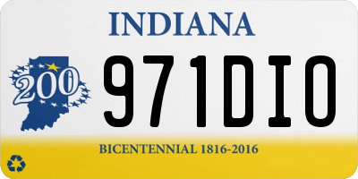 IN license plate 971DIO