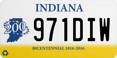IN license plate 971DIW