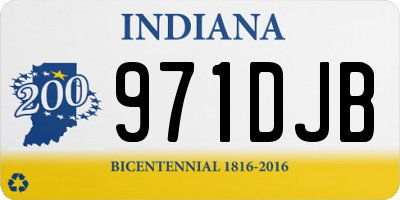IN license plate 971DJB
