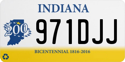 IN license plate 971DJJ