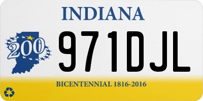 IN license plate 971DJL