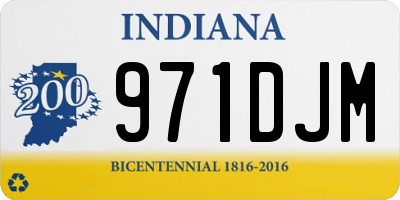 IN license plate 971DJM