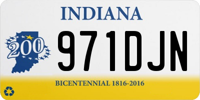 IN license plate 971DJN