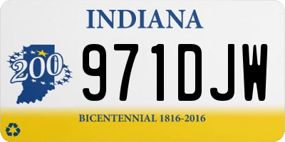 IN license plate 971DJW