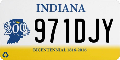 IN license plate 971DJY