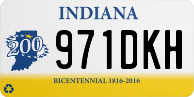 IN license plate 971DKH