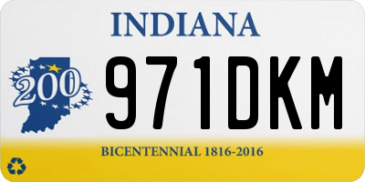 IN license plate 971DKM