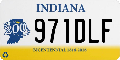 IN license plate 971DLF