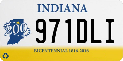 IN license plate 971DLI