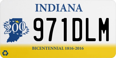 IN license plate 971DLM
