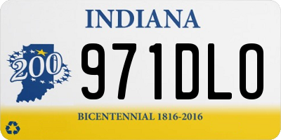 IN license plate 971DLO