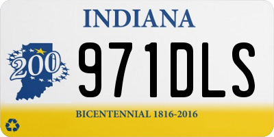 IN license plate 971DLS