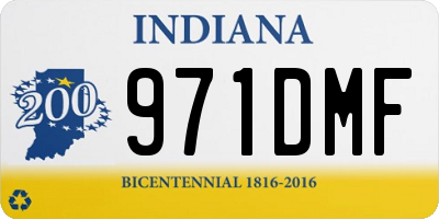 IN license plate 971DMF