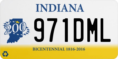 IN license plate 971DML