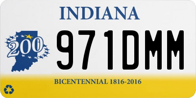 IN license plate 971DMM
