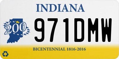 IN license plate 971DMW