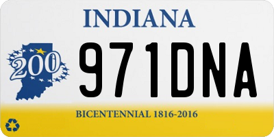 IN license plate 971DNA