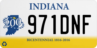 IN license plate 971DNF