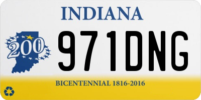 IN license plate 971DNG