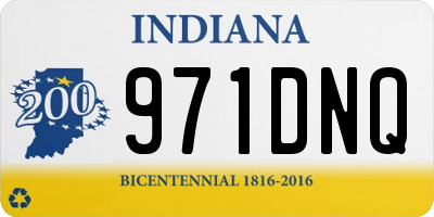 IN license plate 971DNQ