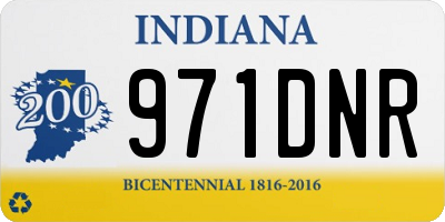 IN license plate 971DNR