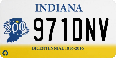 IN license plate 971DNV