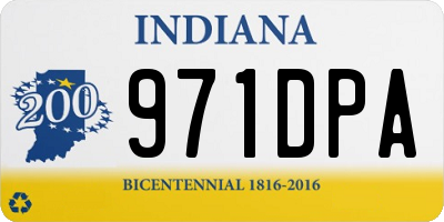 IN license plate 971DPA