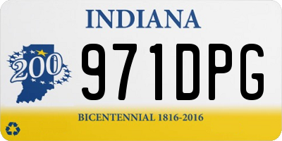 IN license plate 971DPG