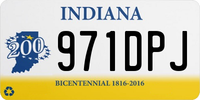 IN license plate 971DPJ