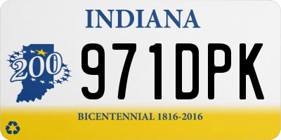 IN license plate 971DPK