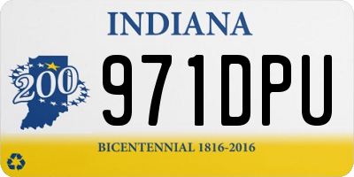 IN license plate 971DPU