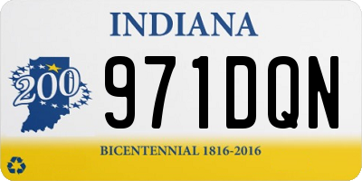 IN license plate 971DQN