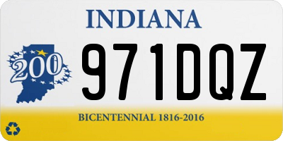 IN license plate 971DQZ