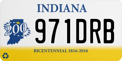 IN license plate 971DRB