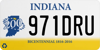 IN license plate 971DRU