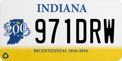 IN license plate 971DRW