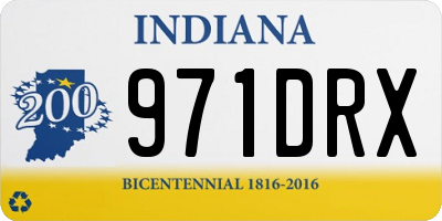 IN license plate 971DRX