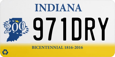 IN license plate 971DRY