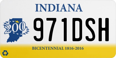 IN license plate 971DSH