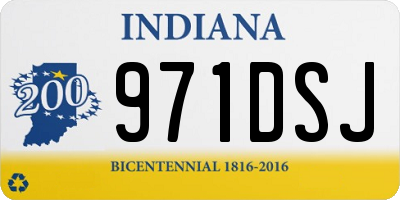 IN license plate 971DSJ