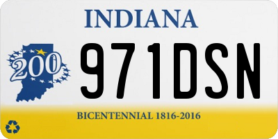 IN license plate 971DSN