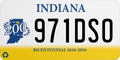 IN license plate 971DSO
