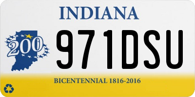 IN license plate 971DSU